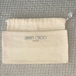 Large Jimmy Choo Cream Dust Bag